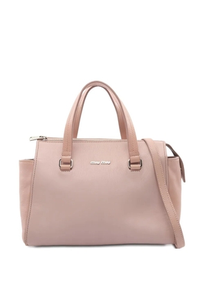 Miu Miu Pre-Owned 2000s leather tote bag - Pink