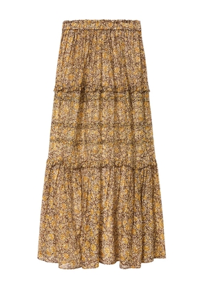 MARANT ÉTOILE Volomia ruffled maxi skirt - Brown