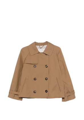Max Mara MtcTesoro double-breasted trench jacket - Brown