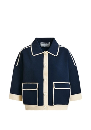 Essentiel Antwerp contrast-trim cardigan - Blue