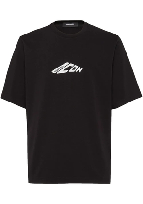 DSQUARED2 graphic-print cotton T-shirt - Black