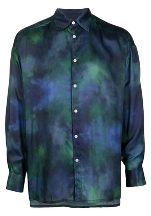 Ahluwalia Shakti long-sleeve shirt - Blue