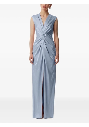 FRAMBOISE V-neck split dress - Blue