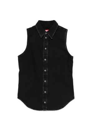 Diesel sleeveless denim shirt - Black
