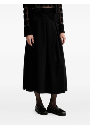 Liviana Conti Molly pleated midi skirt - Black