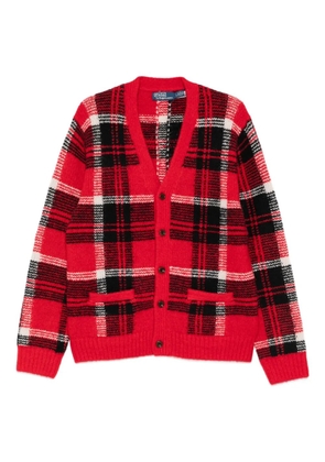 Polo Ralph Lauren plaid-pattern cardigan - Red