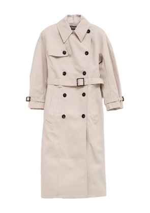 Jacquemus double-breasted belted trench coat - White