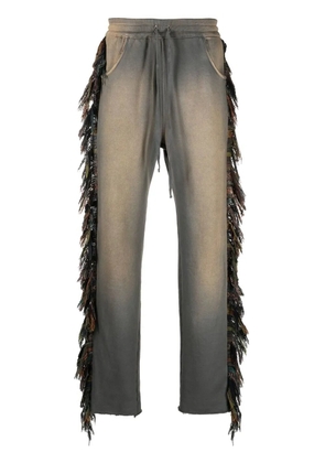 Alchemist fringed-trim track pants - Grey