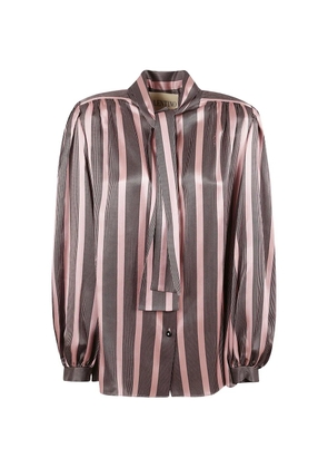 Valentino Garavani striped long-sleeve shirt - Pink