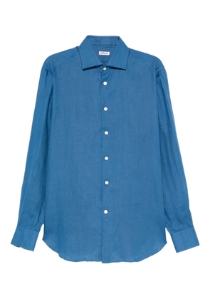 Kiton linen shirt - Blue