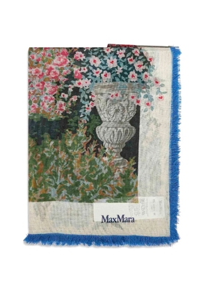 Max Mara floral-pattern scarves - Neutrals