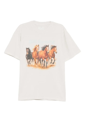 Melt horse-print T-shirt - Neutrals