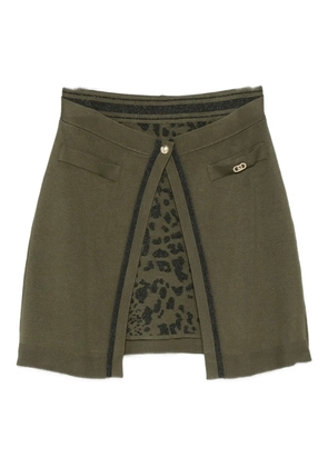 LIU JO animal-print A-line skirt - Green