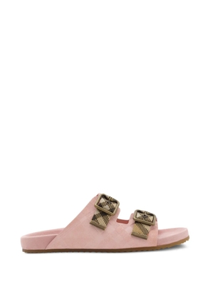 Burberry Urchin check buckle sandals - Pink