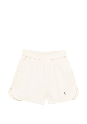 Eleh logo-embroidered shorts - Neutrals