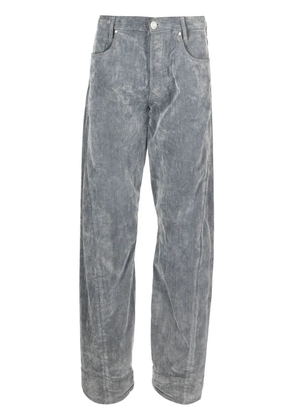 Trussardi bleached-effect straight-leg jeans - Grey
