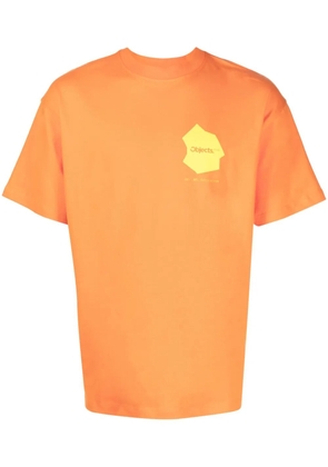 OBJECTS IV LIFE slogan-print T-shirt - Orange