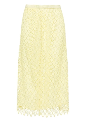 Simkhai Karolina open-knit midi skirt - Green