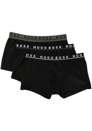 BOSS pack of 3 logo-waistband boxers - Black