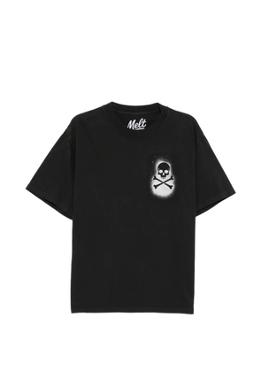 Melt skull-print T-shirt - Black