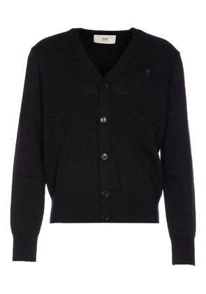 AMI Paris buttoned V-neck cardigan - Black