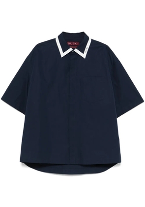 Gucci logo-detail shirt - Blue