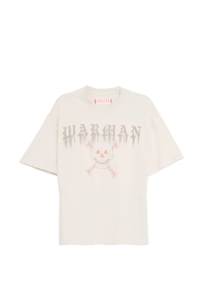 WARMAN skull-print t-shirt - Neutrals