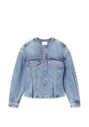 FRAME nipped collarless jacket - Blue