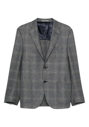 Corneliani checked single-breasted blazer - Grey