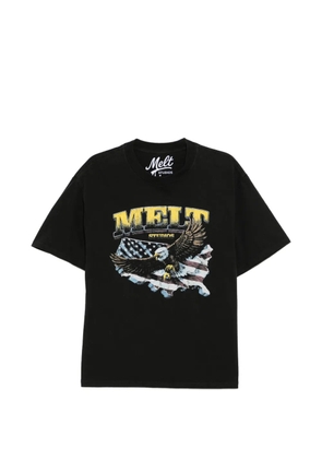 Melt eagle-print T-shirt - Black