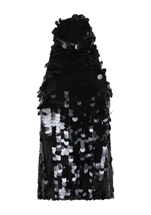 P.A.R.O.S.H. sequin-embellishment halter top - Black