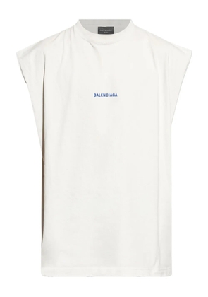 Balenciaga logo-embroidered vest - Neutrals