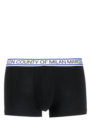COUNTY OF MILAN logo-waistband boxers - Black