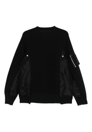 sacai pocket-detail sweatshirt - Black