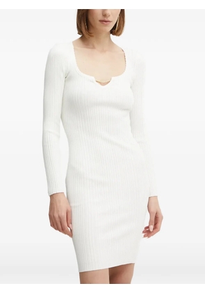 MARCIANO by GUESS chain-detail ribbed mini dress - White