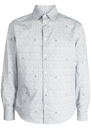 Maison Kitsuné graphic-print cotton shirt - Blue