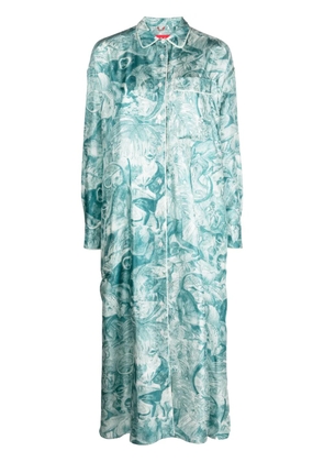 F.R.S For Restless Sleepers forest-print shirt dress - Green
