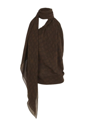Cortana Georgette halterneck top - Brown