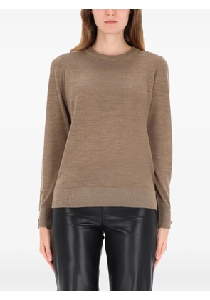 Michael Michael Kors button-cuff wool sweater - Brown