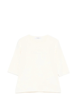 Max Mara embroidered T-shirt - Neutrals