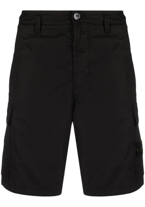 Stone Island Compass-patch cargo shorts - Black