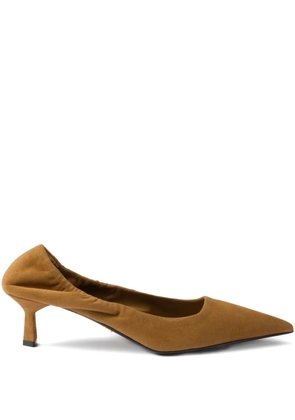 Prada suede pointed-toe pumps - Brown