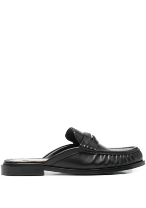 Burberry Cadet leather mules - Black