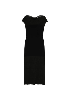 House Of Dagmar contrast knitted maxi dress - Black