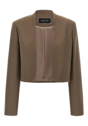 Fabiana Filippi striped-pattern blazer - Brown