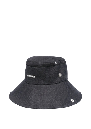 Jacquemus logo bucket hat - Blue