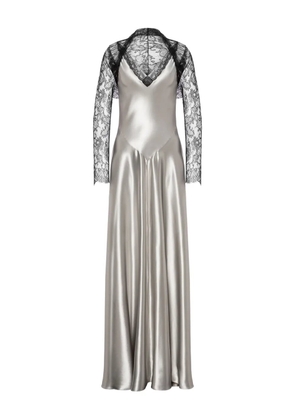 Alberta Ferretti satin dress - Silver