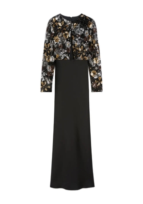 Max Mara sequin-embellished maxi dress - Black
