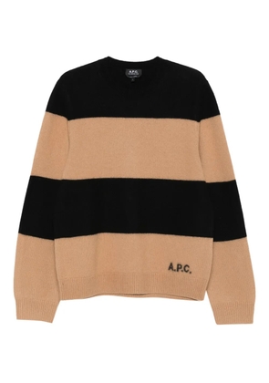 A.P.C. striped cashmere sweater - Neutrals
