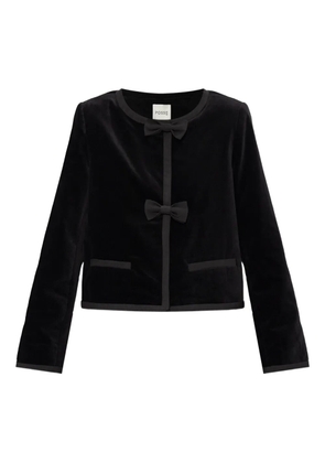 Posse Quincy bow-detail jacket - Black